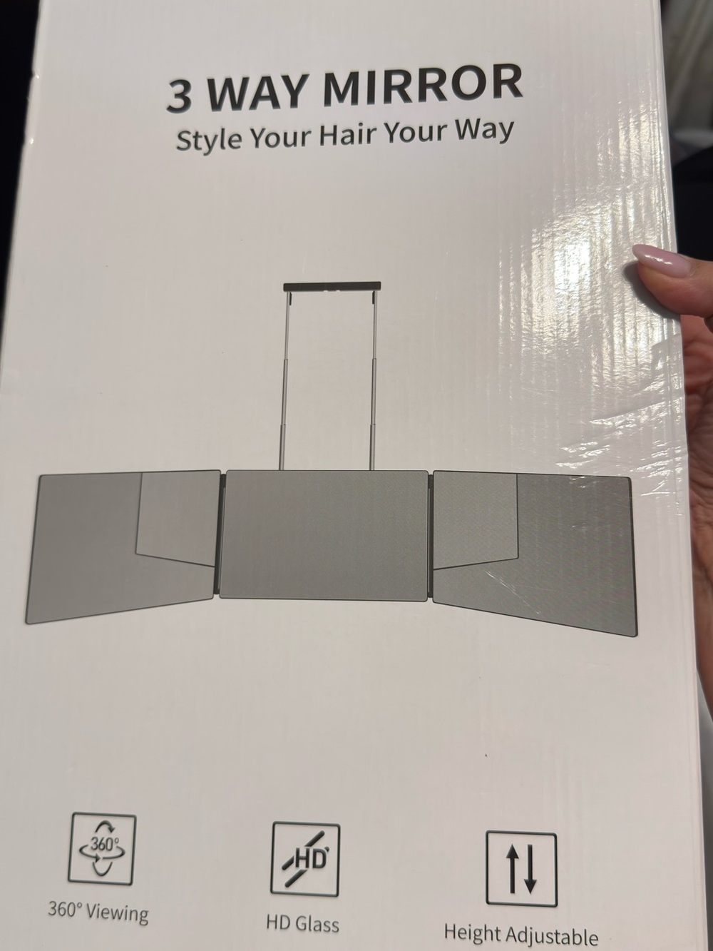 3-Way Adjustable Makeup Mirror